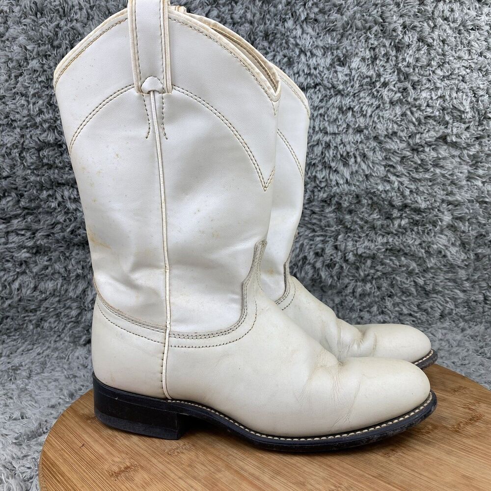 Laredo Western Boots Women's Size 6.5 M Cowboy Pearl White